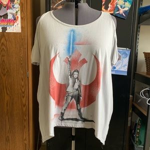 4x cold shoulder Star Wars shirt